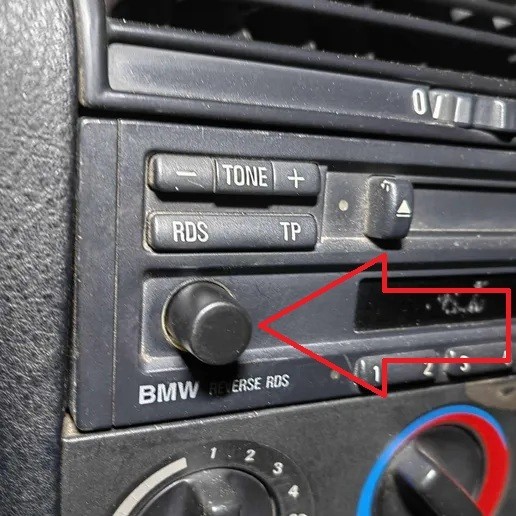 BMW Reverse RDS Volume Knob Button E30, E36, E34, E32, E31, Z3 3D Print PETG