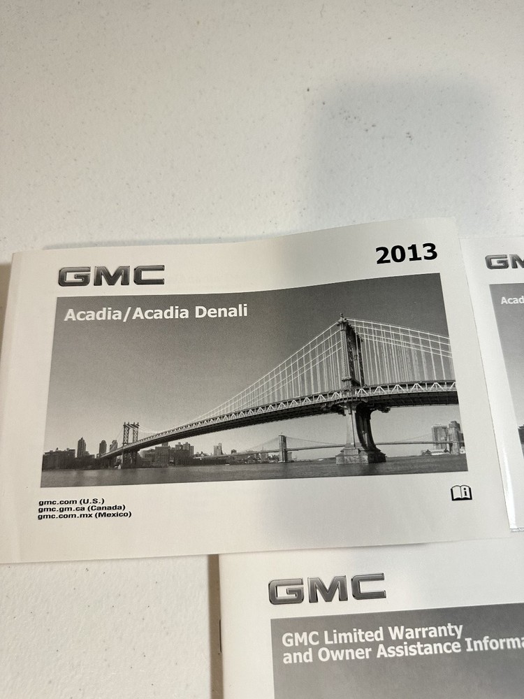 2013 GMC Acadia Denali Owner's Manual Set