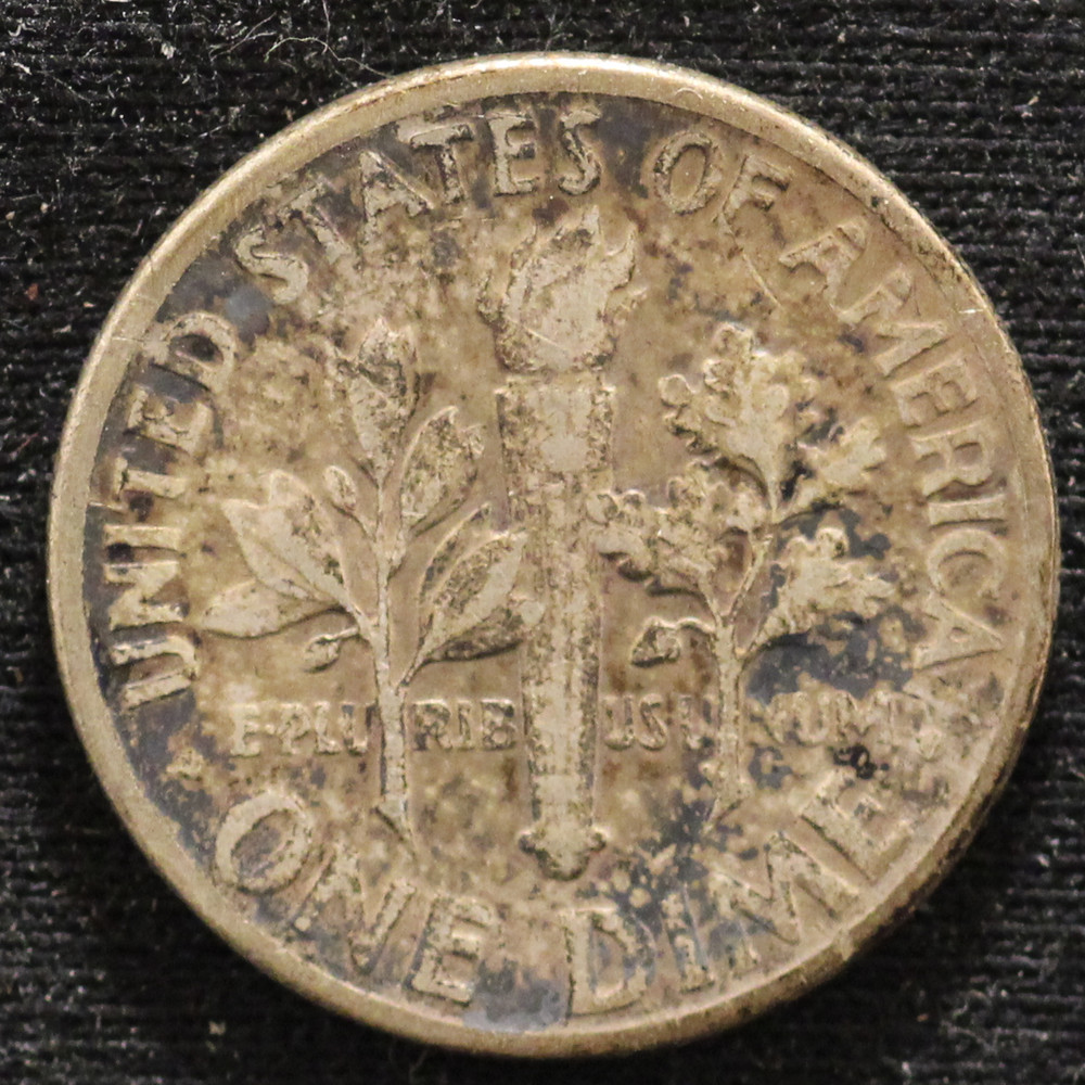 1952 Roosevelt Dime (Die Crack/Break Error) ~ Better Date ~ 1 Coin