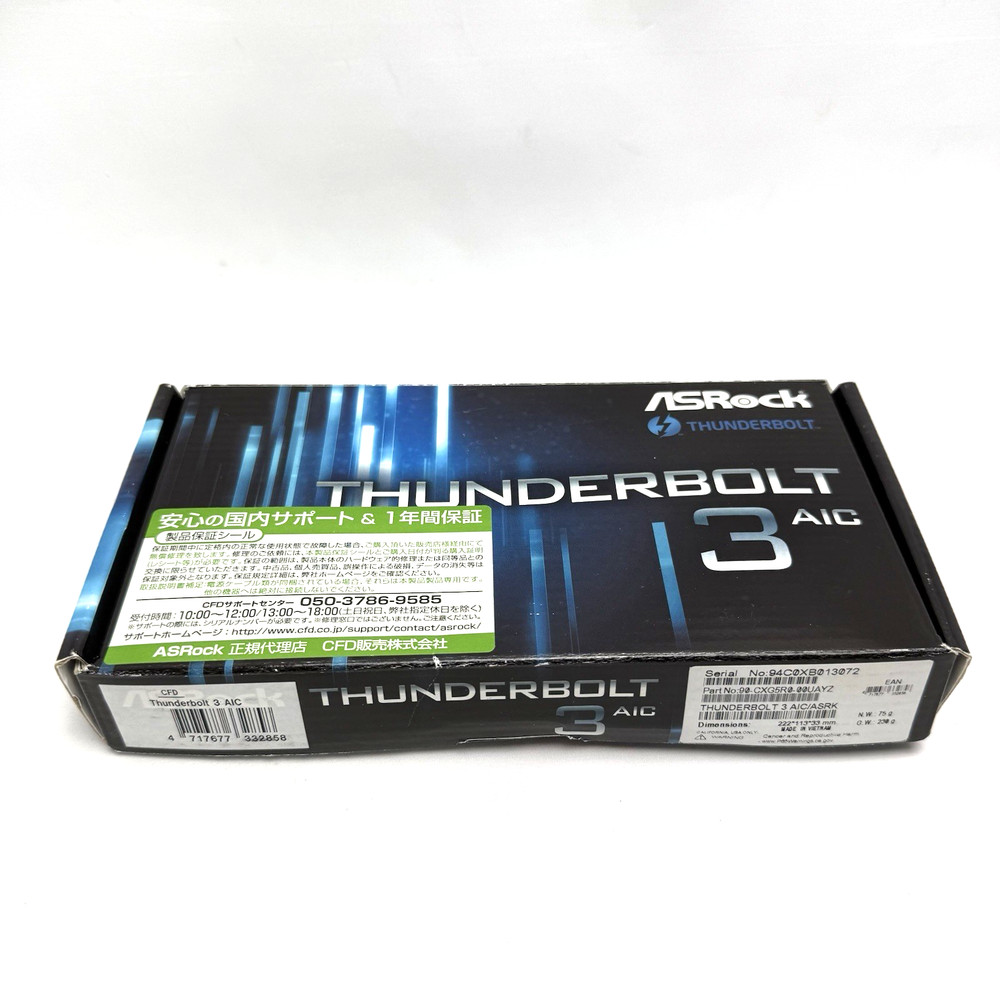 ASRock Thunderbolt 3 AIC PCIEExcellent Condition