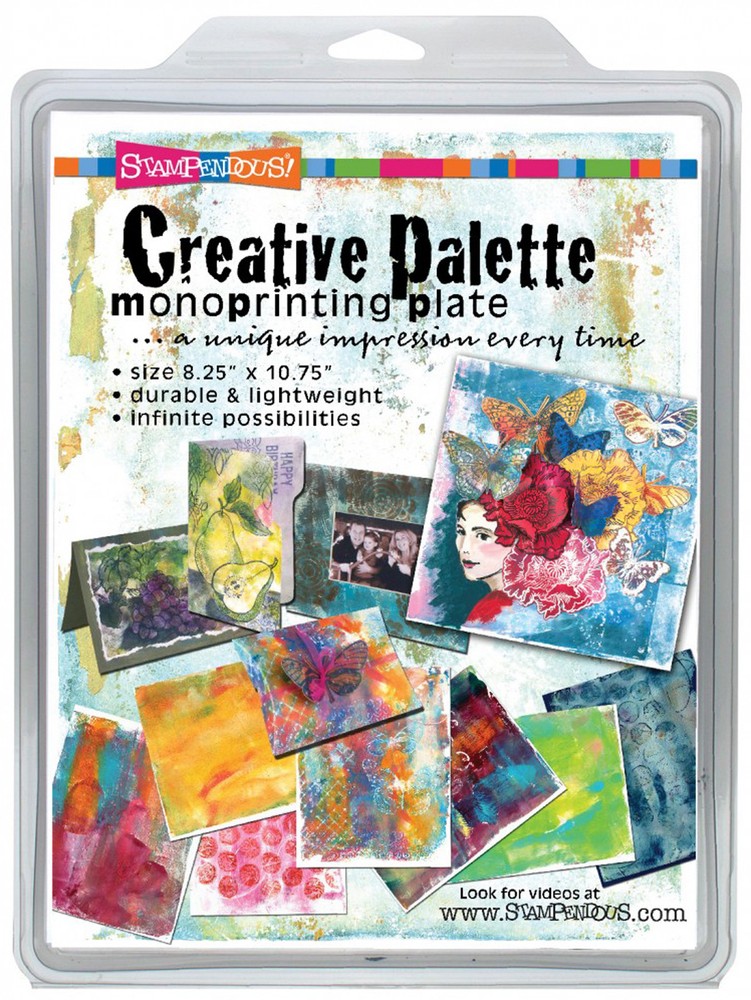 Creative Palette Monoprinting Plate Mixed Media Art STAMPENDOUS CP811 New