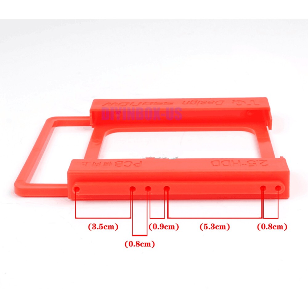 X10 2.5" to 3.5" SSD HDD Mounting Adapter Bracket Hard Disk Drive Caddy Desktop