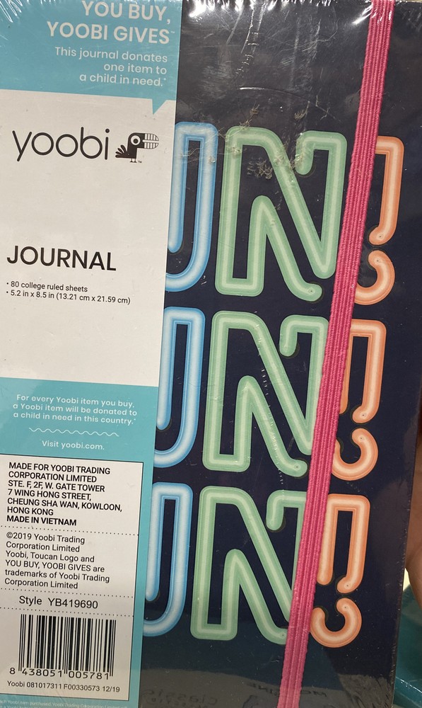 Yoobi Journal Sealed Yoobi Journal Collage Rules Paper