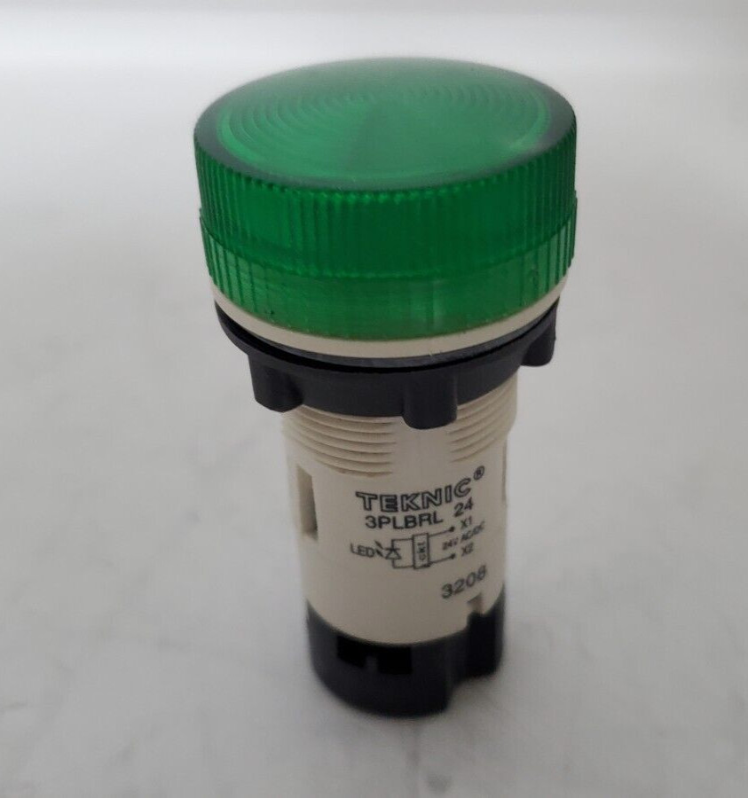 Altech Corp 3PLBR3L-024 Green 22mm LED Pilot Light Indicator