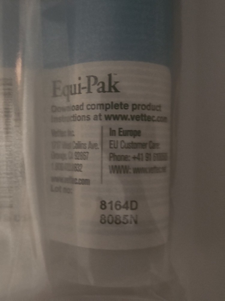 Vettec Equi-Pak-Silicone-Soft Instant Pad Material Clear Silicone