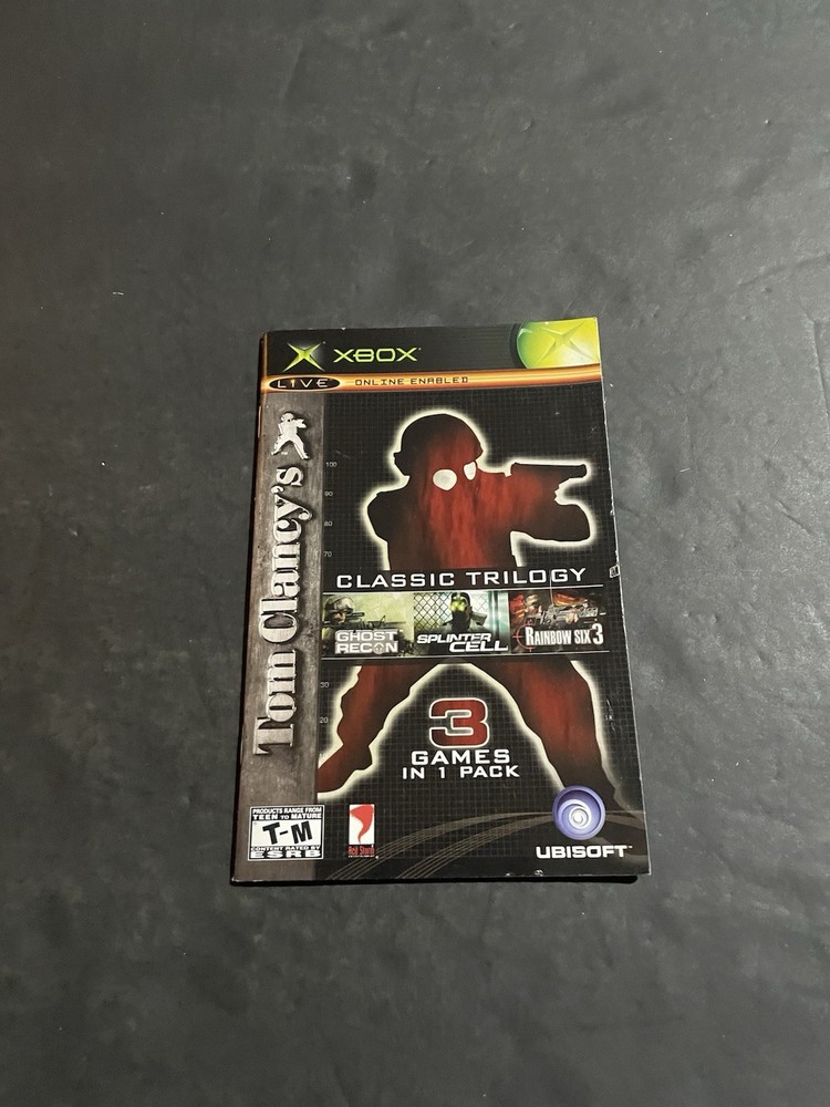 tom clancy classic trilogy xbox Manual Only