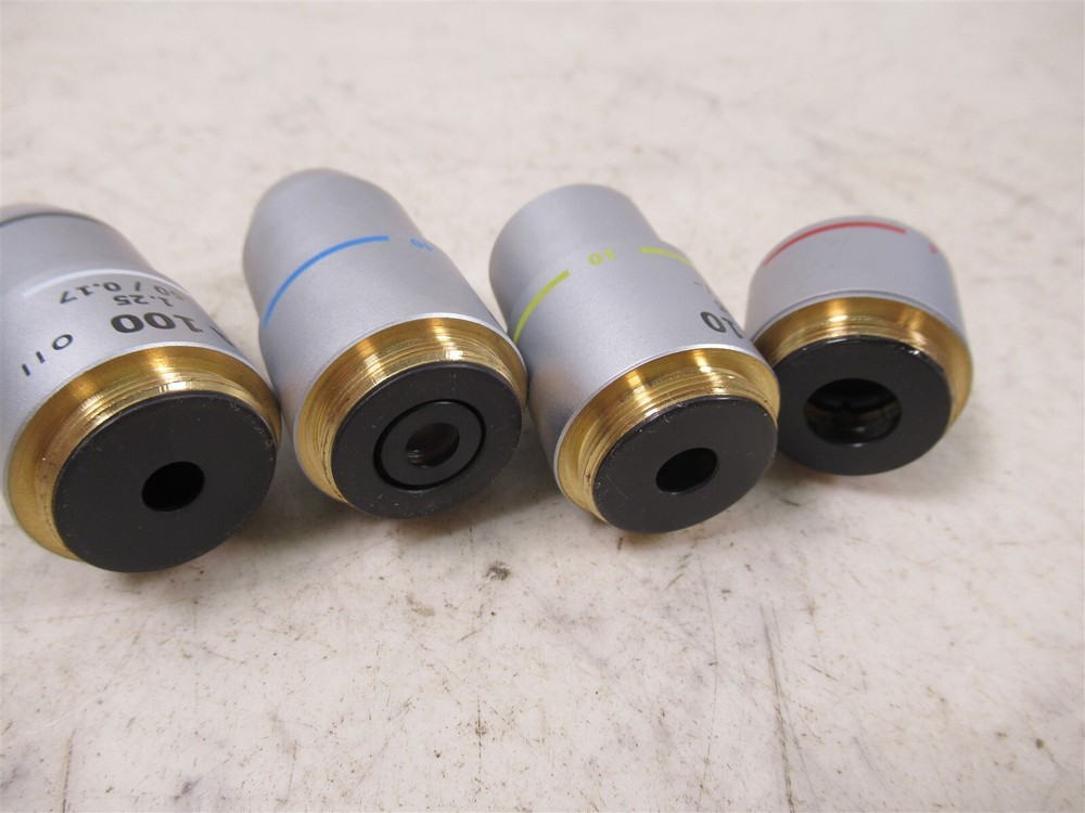 Wolfe Contour Microscope Objective Lenses EA100x EA40x EA10x EA4x