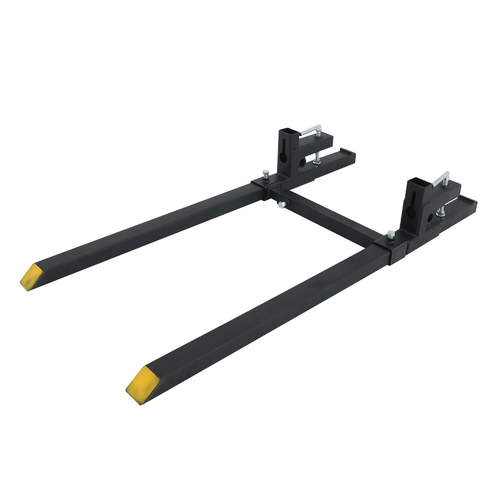 2000lbs 60” Clamp On Loader Bucket Skid Steer Tractor Pallet Forks Quick Attach