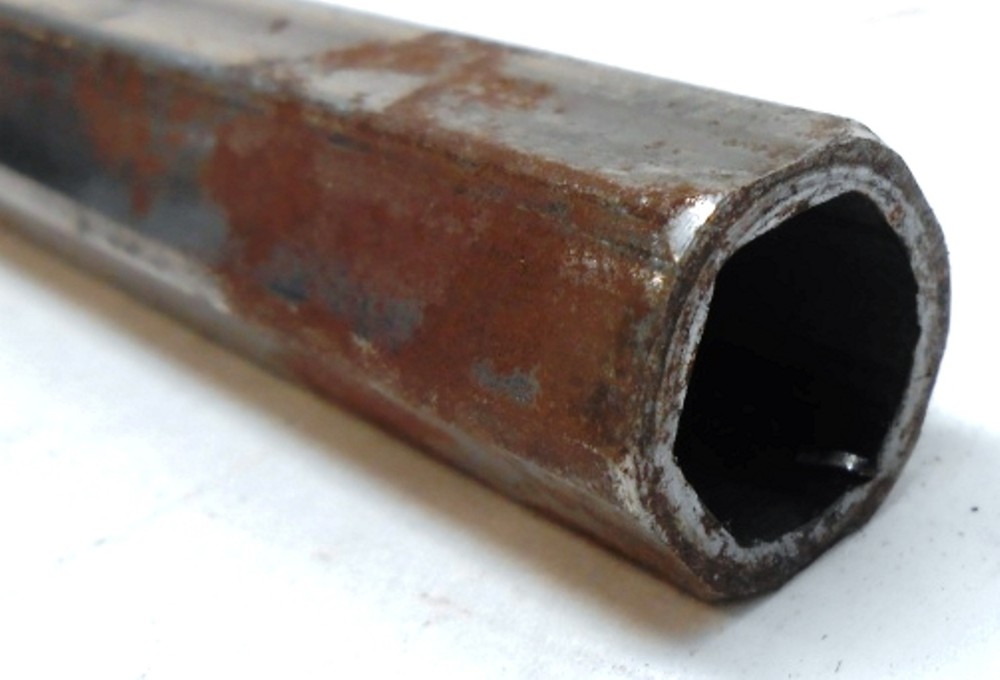 HEX AXLE, 11/16" DIA, 22" WIDTH, HOLLOW, UNKNOWN BRAND