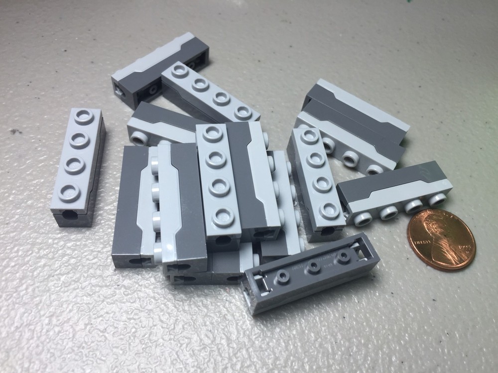 NEW LEGO Spring Shooter with Light Bluish Gray Top - Complete Assembly (x16)