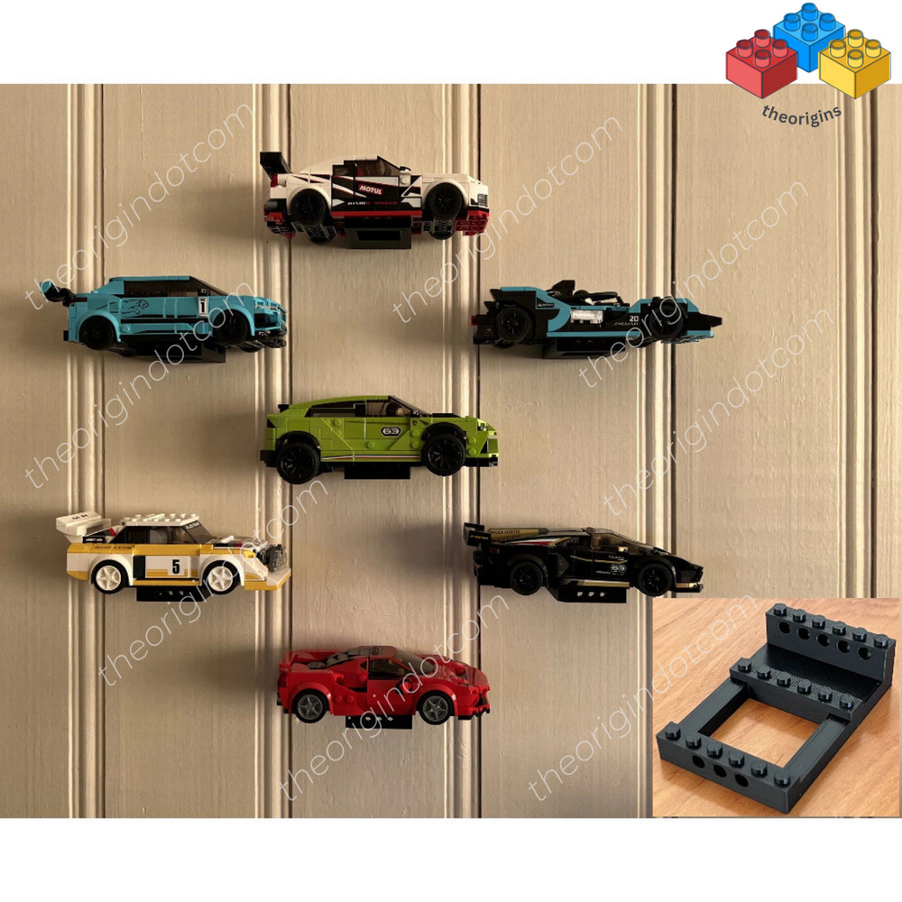 3D Printed Wall Mount Compatible with Speed Champions