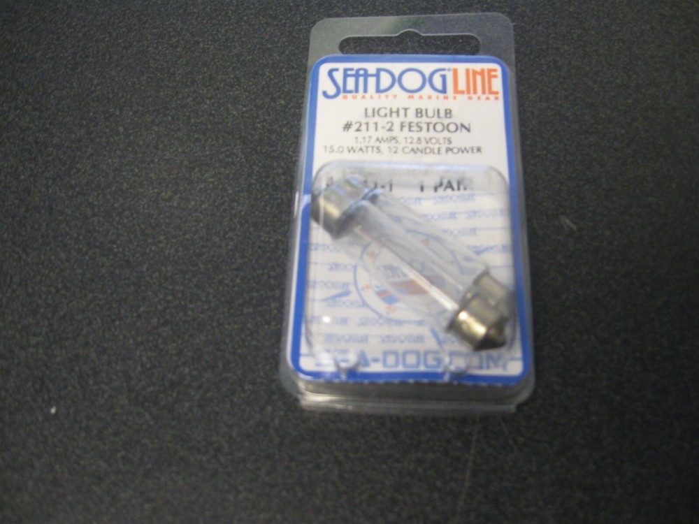 SET OF 2 SEADOG LINE #211-2 FESTOON 12.8 VOLT BULBS 441211-1