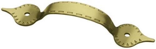 (5 Pack) 3-1/2 inch Traditional Drawer Pull Antique Brass