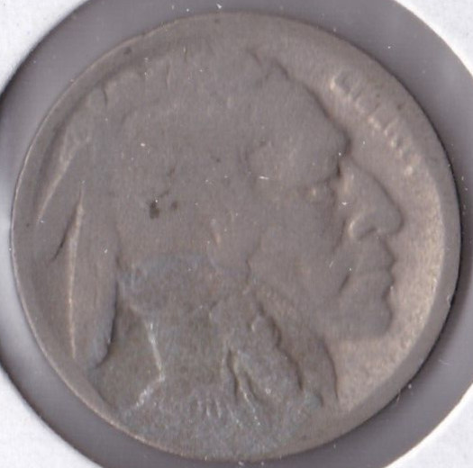 1920-S Buffalo Nickel Acid Dated L8