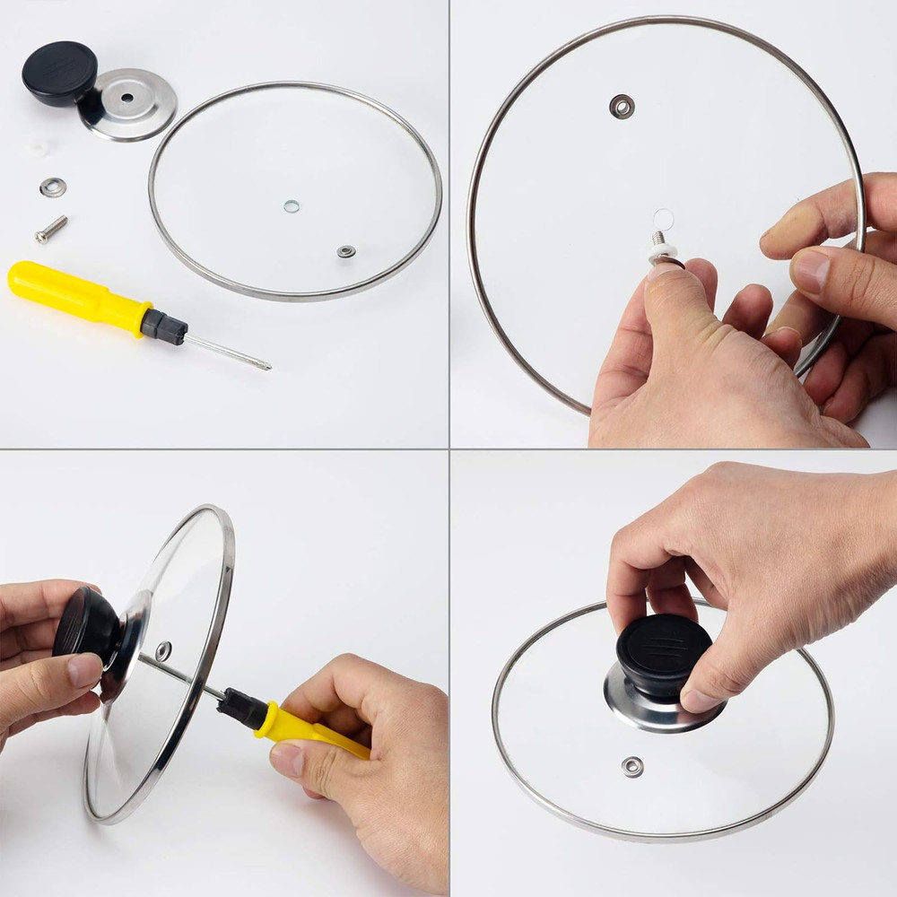 6PCS Pot Lid Knobs, Universal Kitchen Cookware Replacement Pan Lid Holding Handl