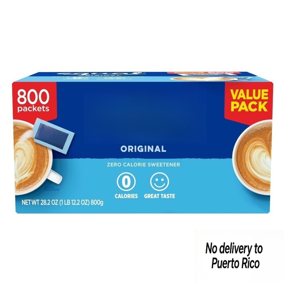 Zero Calorie Sweetener, Sugar Substitute, 800 Packets