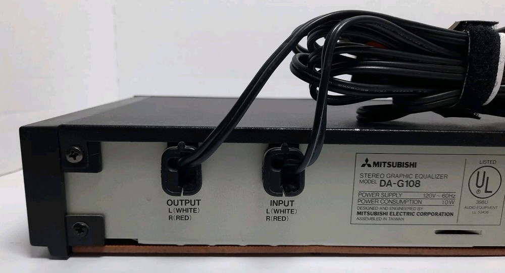 Mitsubishi DA-G108 Stereo Graphic 7-Band Equalizer: Untested