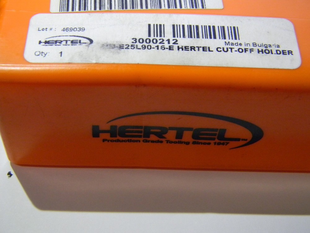 Hertel Indexable Grooving Cutoff Toolholder 25mm Max DOC 3000212