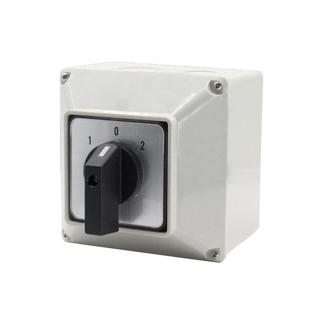 Universal Changeover Selector Switch, with Installation Waterproof Box, 3 Pos...