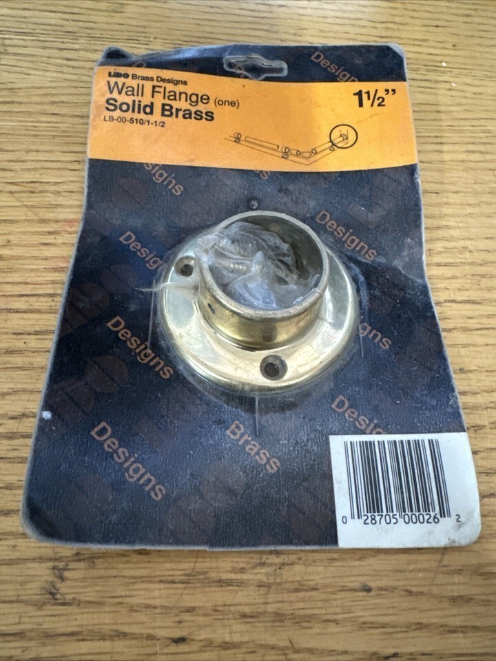 LIDO Rail system 1.5" wall flange solid brass 510/1-1/2 NEW IN PKG