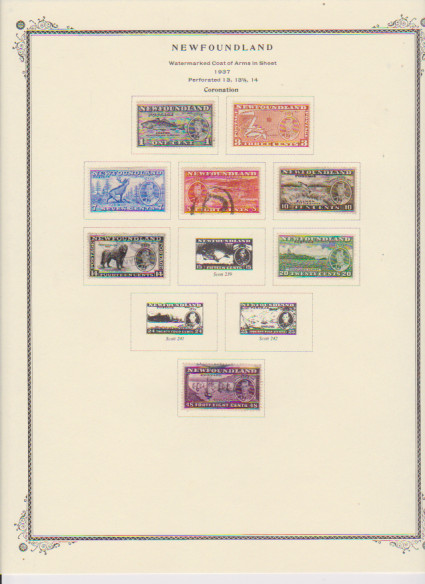 Canada Pre-Confederation Pages with Stamps