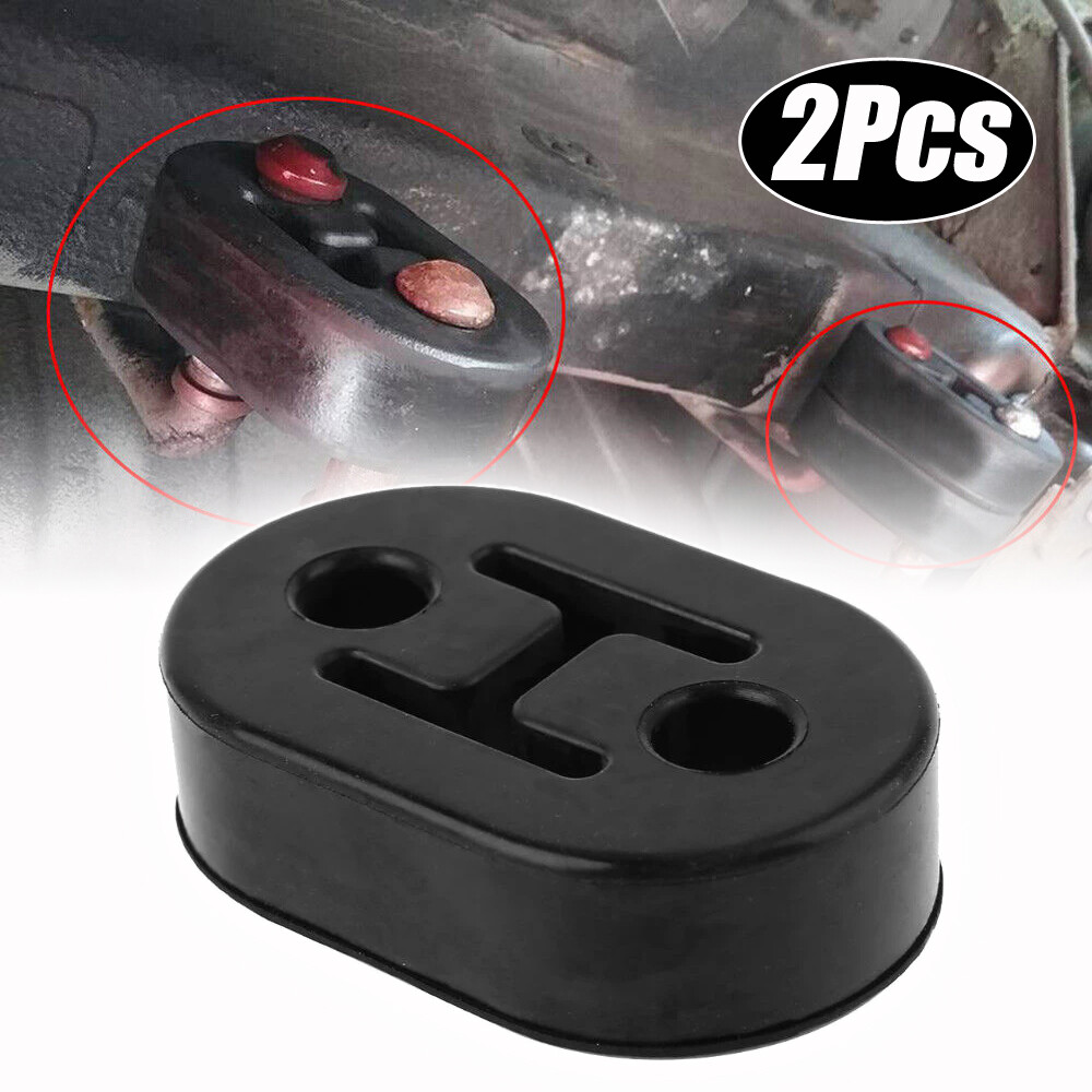 2Pack Heavy Duty Rubber Exhaust Tail Pipe Mount Bracket Hanger Bushing Insulator