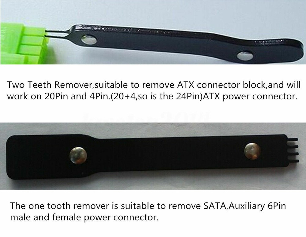 PC ATX PSU PCI Power Cable Connector Molex Pin Removal Remover Modding Tool Kit