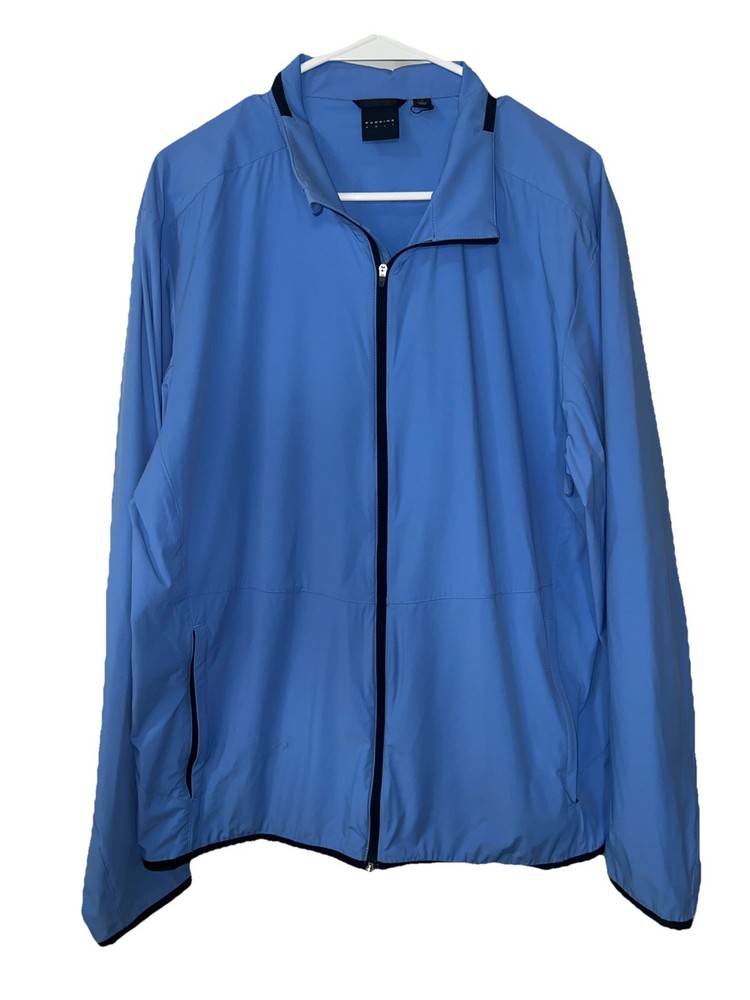 Dunning Golf Kirby Performance Wind Golf Jacket Large Arctic Blue