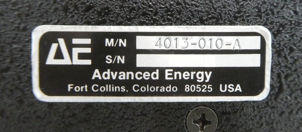 AE Advanced Energy 4013-010-A Plasma Process Controller Untested As-Is