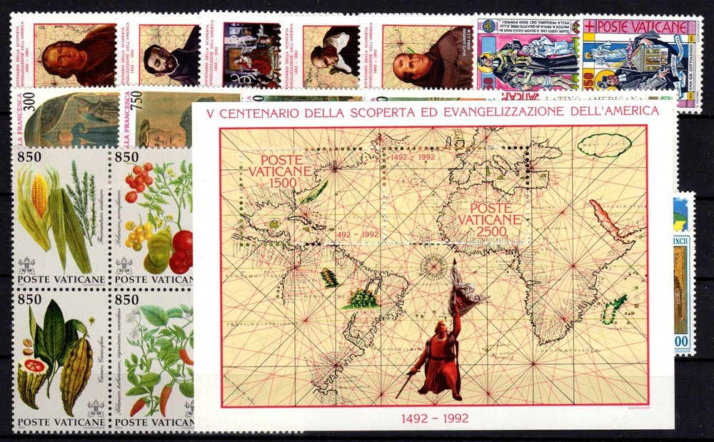 Vatican Vintage 1992 Complete MNH ** Vaticano