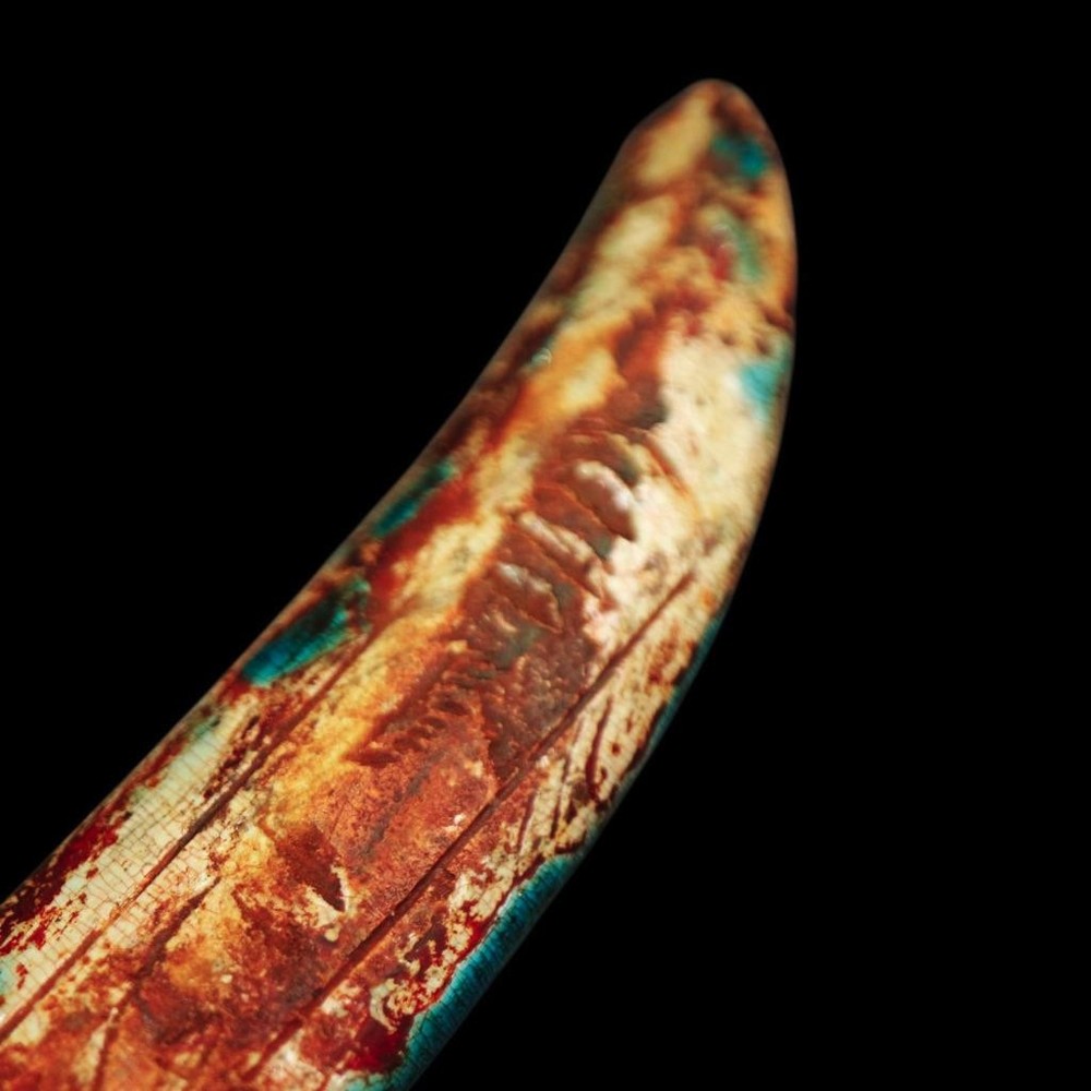 Unique Authentic Small Antique Stone/Faience Dagger Sword, Ancient Egyptian