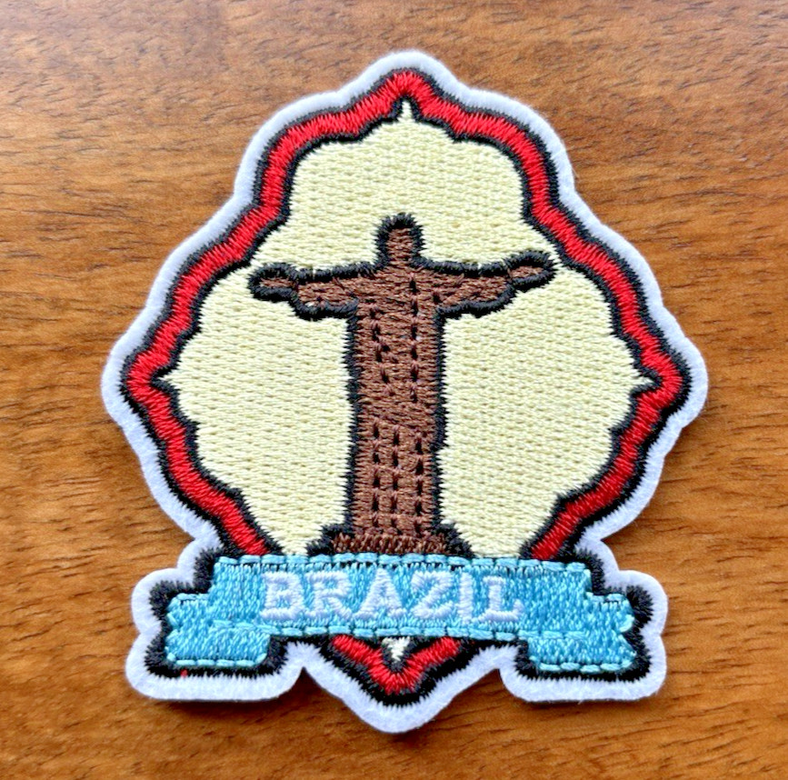 Brazil Iron on Travel Patch - NEW