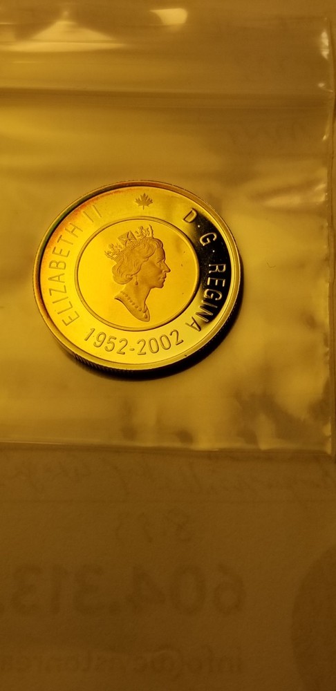 Rare Canada 2002 Proof Gem Silver $2 Coin Idds1.
