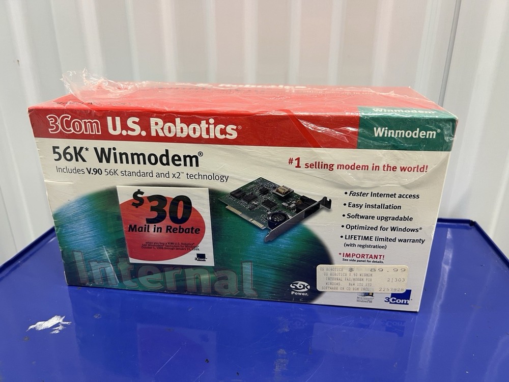 NEW 3Com US Robotics 56k Winmodem Model 5683 ISA MODEM