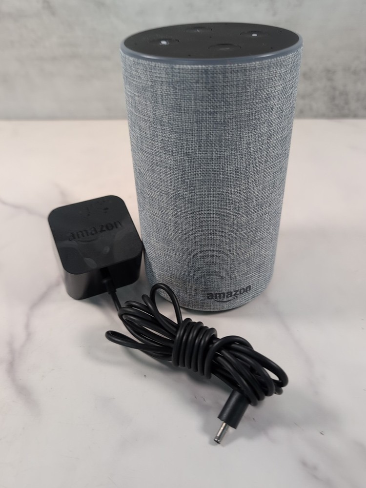 Amazon Echo (2nd Generation) Smart Assistant Dolby Speaker with Sandstone Fabric