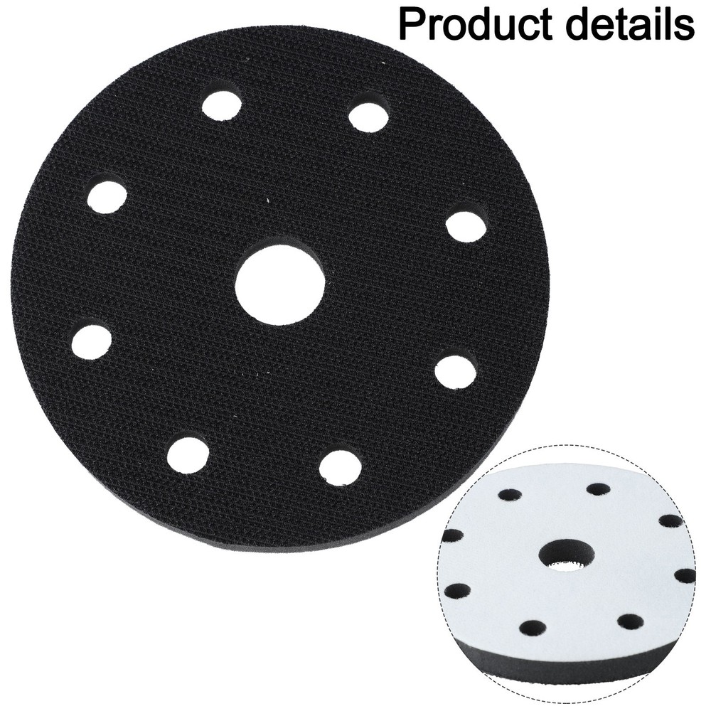 Interface Pad for Sanding Discs 5 Inch and 9 Holes Supports Better Edge Sanding