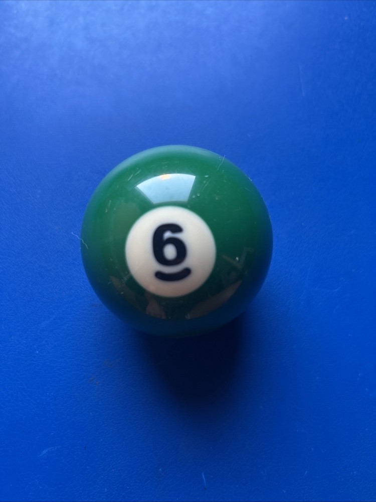 Vintage #6 Pool Table Replacement Ball 2 1/4"