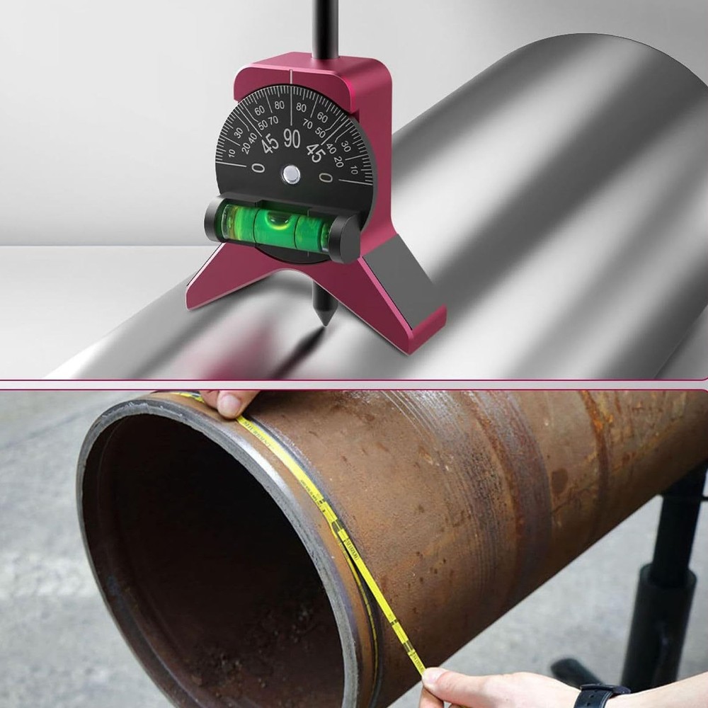 Pipe Center Finder, Pipefitter Tools with Magnetic Centering Head,...