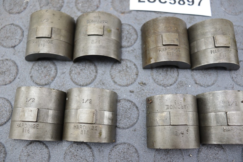 HARDINGE ( 1/2'' HEX ) B16 COLLET PADS READ DESCRIPTION ! LOC5897