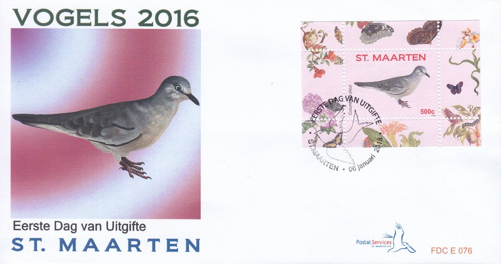 Sint Maarten Issue FDC 2016 (76) Birds