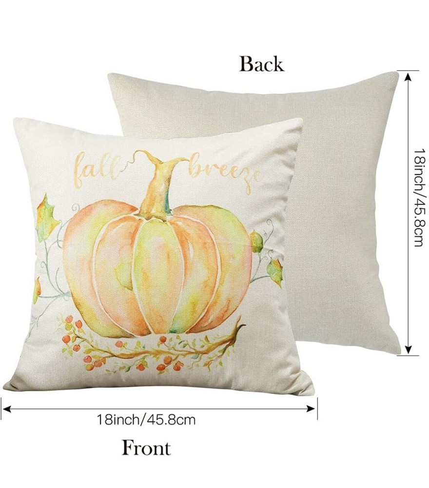 Soleebee Throw Pillow Covers Autumn Thanksgiving Decorative