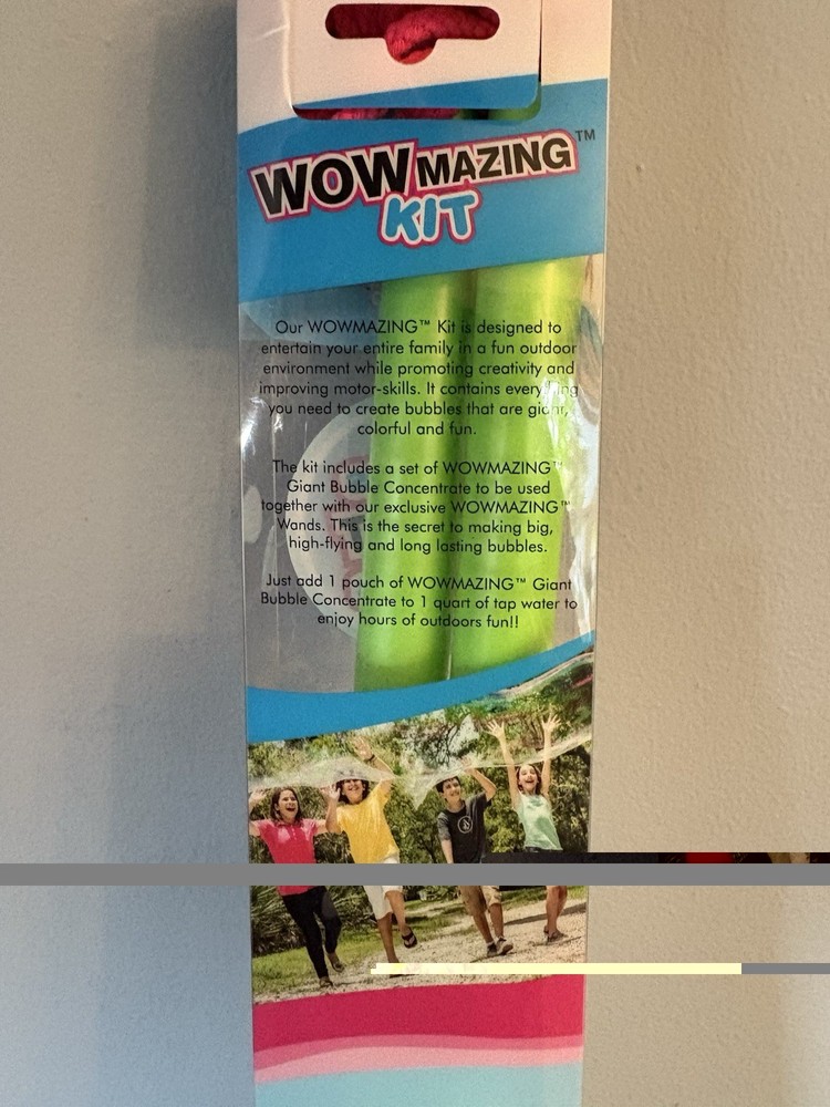 WOWMAZING GIANT Bubbles Kit Plus-Big Bubble Wand