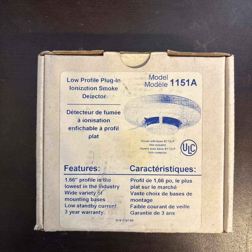 System Sensor 1151A SMOKE DETECTOR