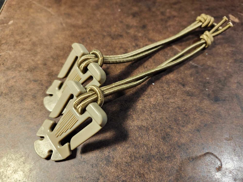 MOLLE Web Dominator Shock Cord Loops, Foliage Green, 2-PACK