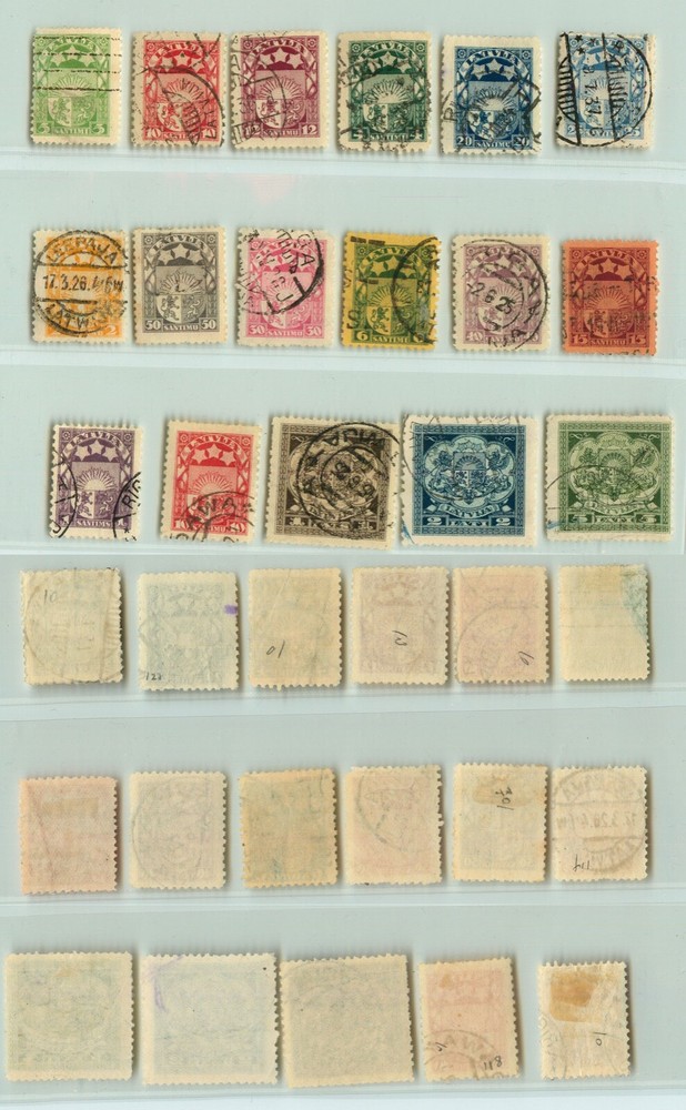 Latvia 🇱🇻 1927  SC 135 || 154  used . rtb3213