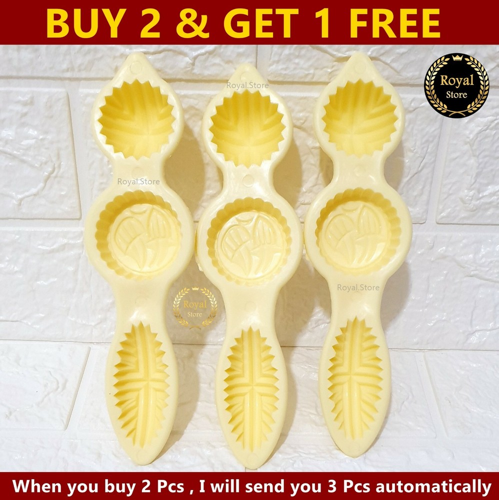 1× Plastic Maamoul Mold 4 Different Designs Dates sweets Pistachio Mould معمول