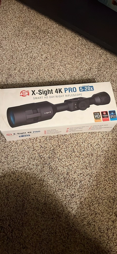ATN X-Sight 4K Pro 5-20x Smart Day/Night Rifle Scope - Black