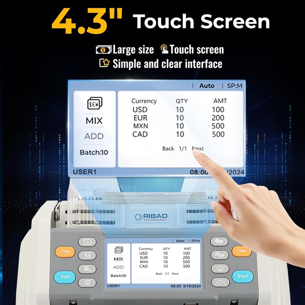 MC40 Mixed Denomination Money Counter Bill Counter (refurbished)