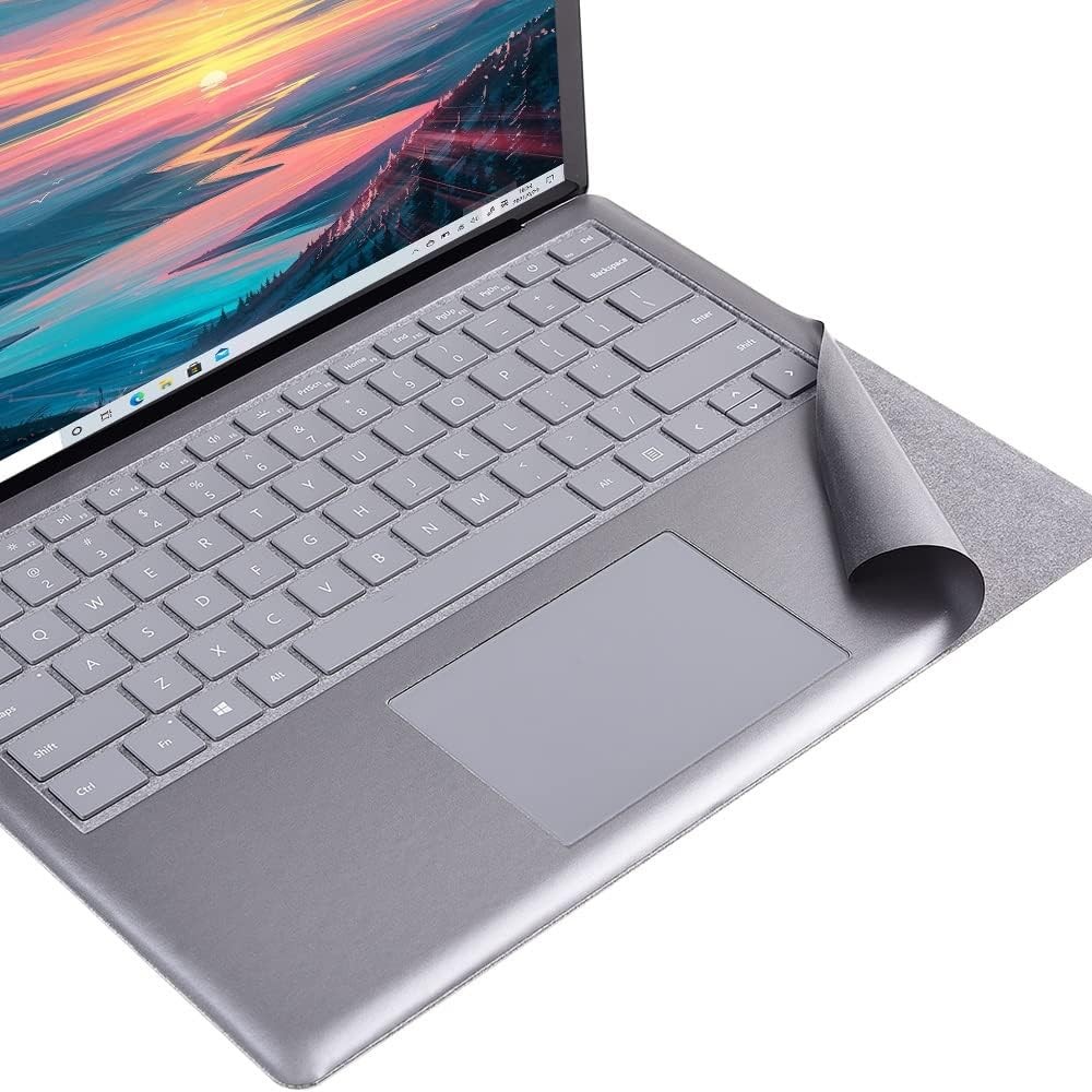 Full Size Keyboard Palm Rest Protector for Opaque Grey Laptop 1/2