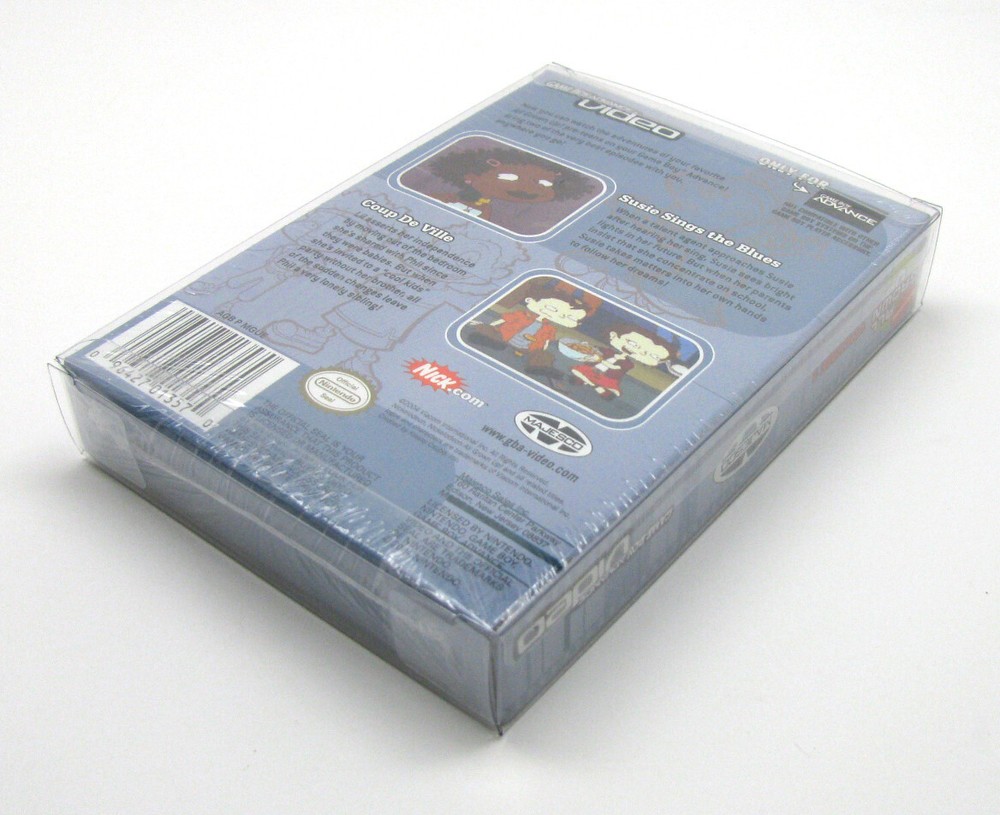 10x GAME BOY ADVANCE VIDEO GAME BOX - CLEAR PLASTIC BOX PROTECTOR SLEEVE